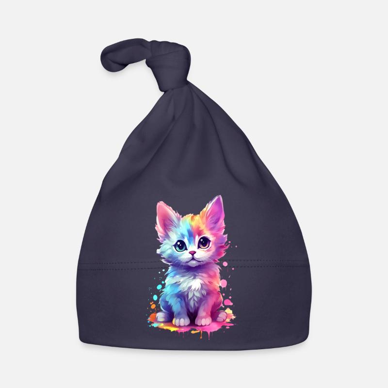 Idée d’impression unique et douce pour chat Bonnet bio Bébé
