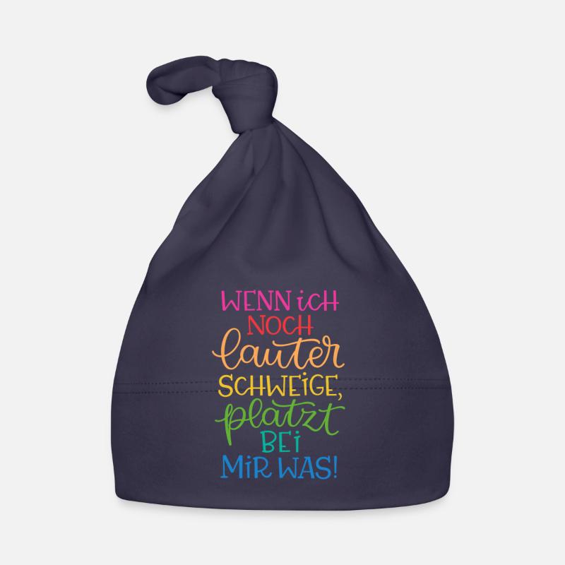 Lauter Schweigen Regenbogen Baby Bio-Mütze