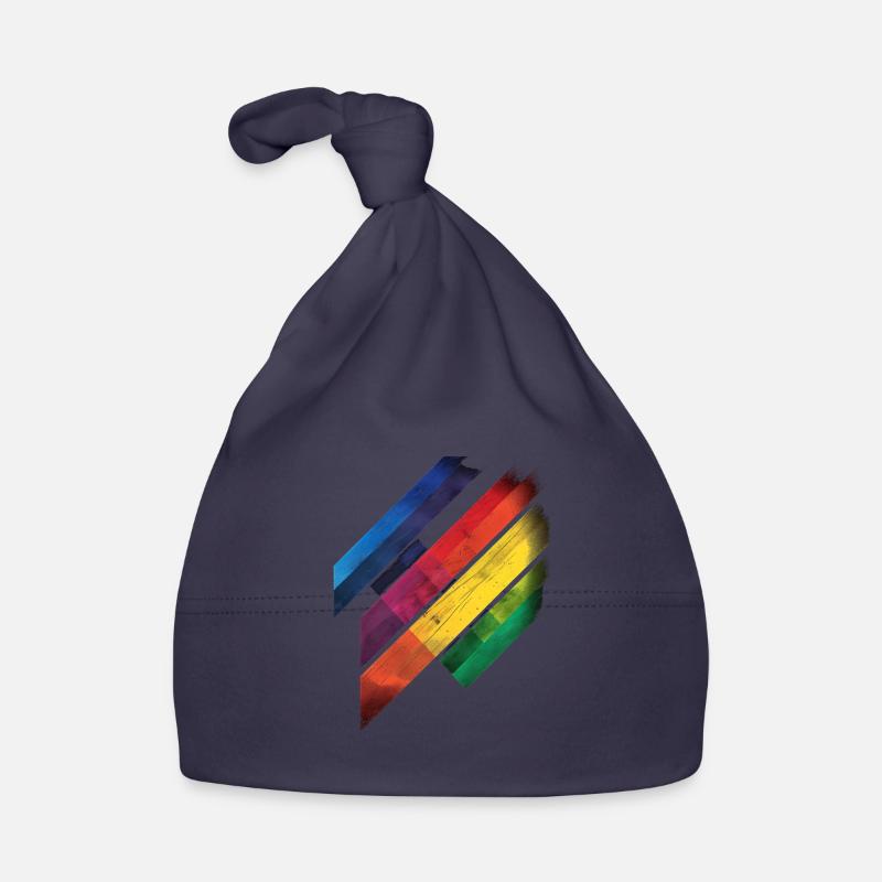 Abstraktes Regenbogen Pride Tornado Design - Lebendig Baby Bio-Mütze