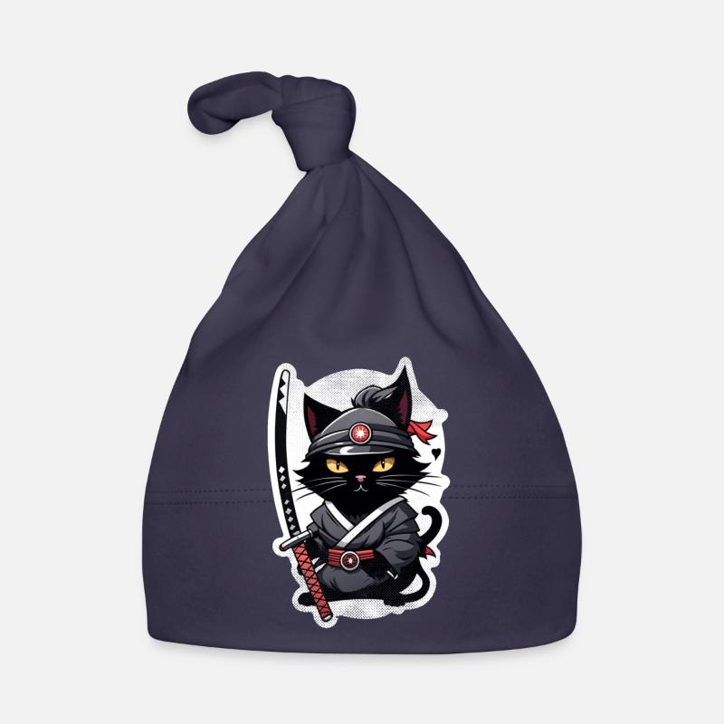 Ninja Katze - Samurai Kätzchen Baby Bio-Mütze