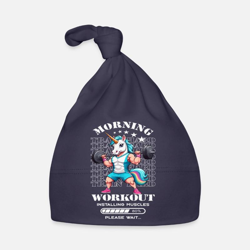 Einhorn Morning Workout Baby Bio-Mütze
