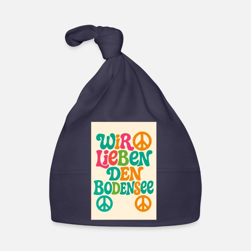 Wir lieben den Bodensee Baby Bio-Mütze