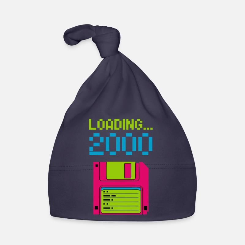 Loading 2000 Disketten-Design Retro Pixel Design Baby Bio-Mütze