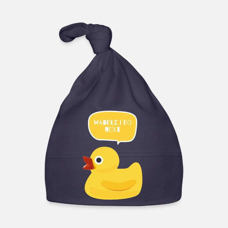 Waddle I Do Next Duck Design Organic Baby Cap