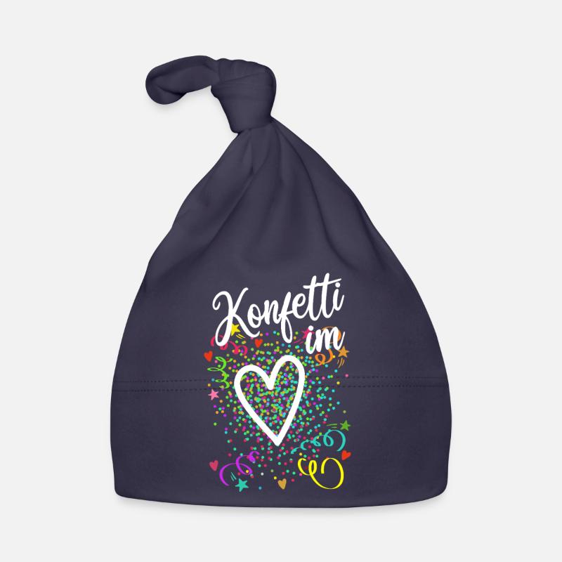Confettis dans le cœur - Carnaval dans le sang Bonnet bio Bébé
