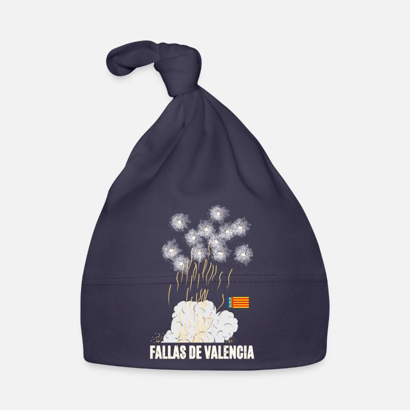 Feux d’artifice de Fallas de Valencia Bonnet bio Bébé