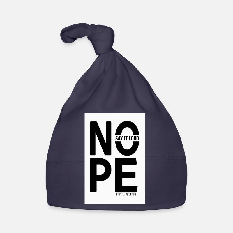 NON, dis-le fort, déclaration minimaliste Bonnet bio Bébé
