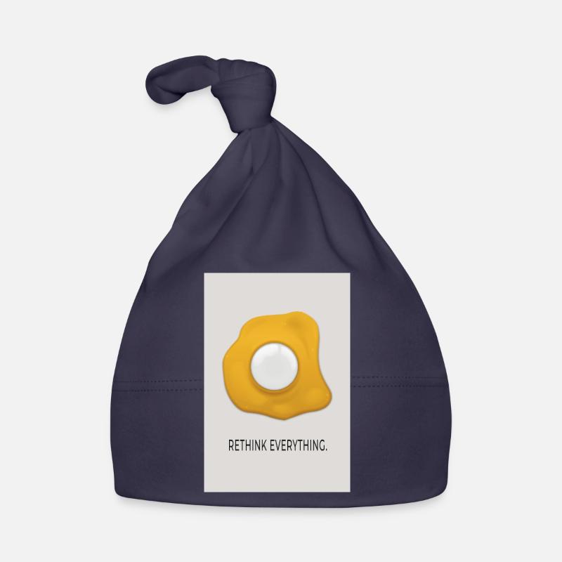 Rethink Everything Minimalist Egg Poster Organic Baby Cap