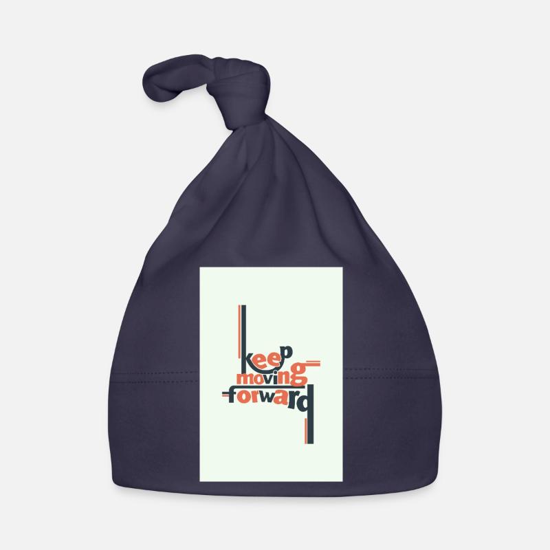 Keep Moving Forward Minimal Typography Organic Baby Cap