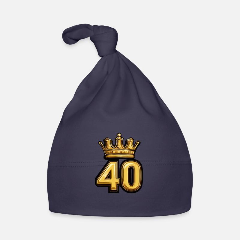40 Zahl Krone Baby Bio-Mütze