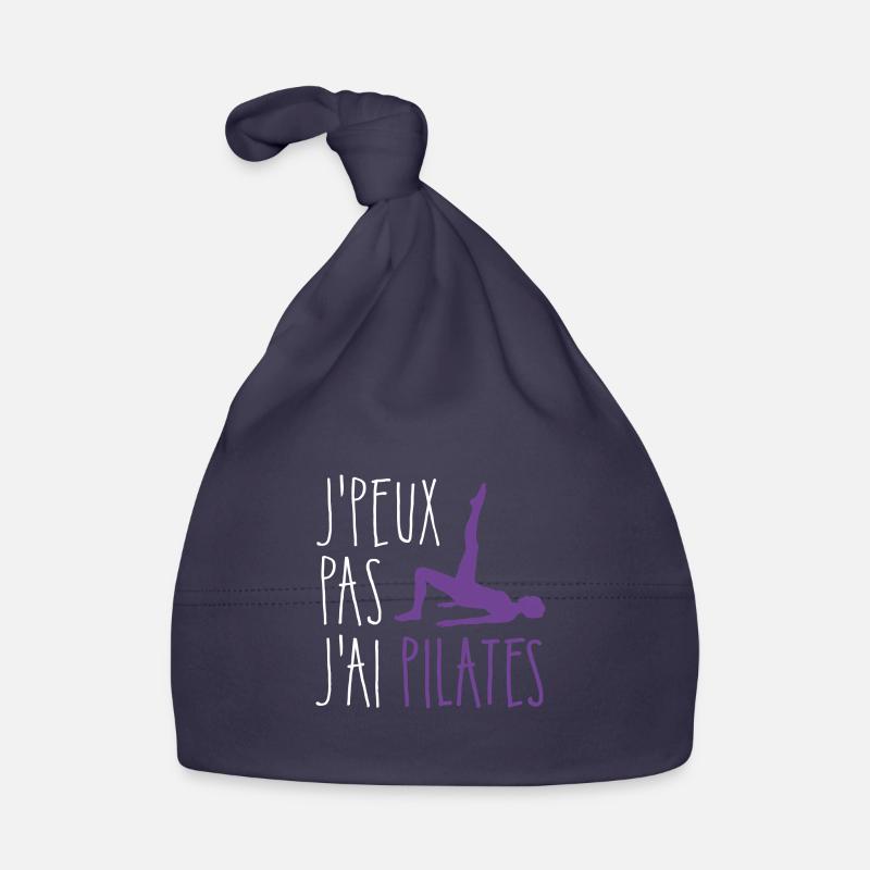 J'peux pas j'ai pilates - Bonnet bio Bébé - marine
