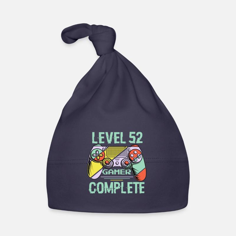 Niveau 52 complète 52 Ans Gamer Level 52 Complete Bonnet bio Bébé