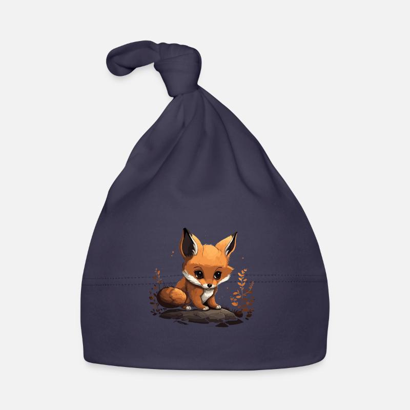 Fox Head Forest Animal Nature Trees Bonnet bio Bébé