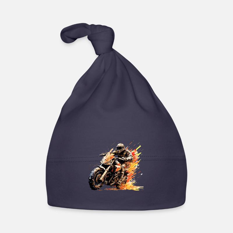 Résumé de compétition de course de moto à vitesse rapide Bonnet bio Bébé