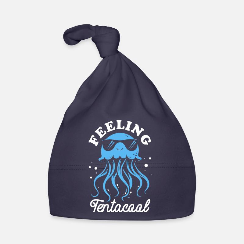 Feeling Tentacool - Jellyfish with Tentacles Organic Baby Cap