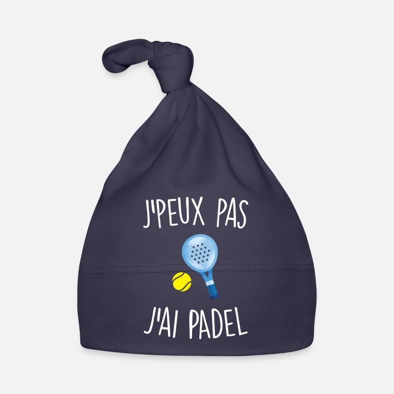 J'peux pas j'ai padel - Bonnet bio Bébé - marine
