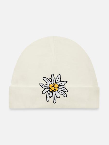 Edelweiss - Baby Bio-Mütze - Navy - Vorne