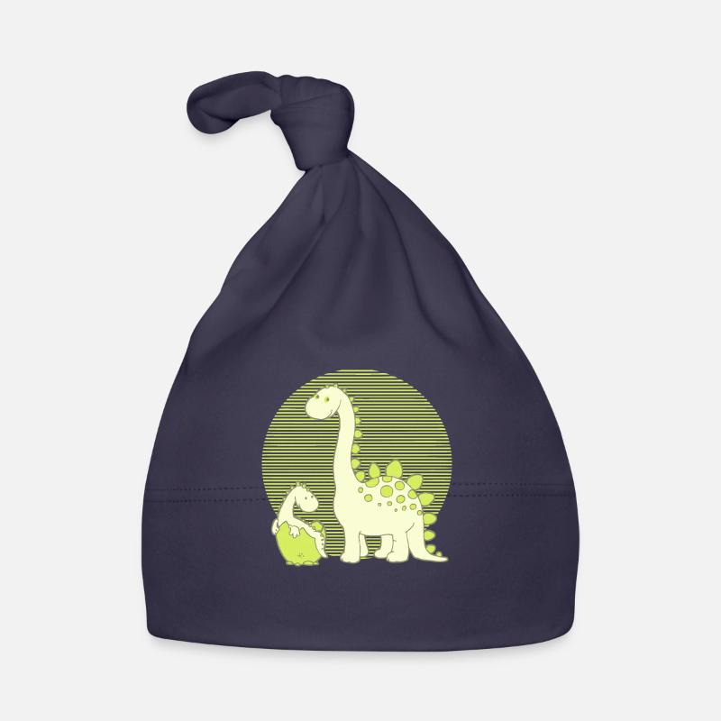 Dinosaur Mom with Hatching Egg - Baby Bio-Mütze - Navy