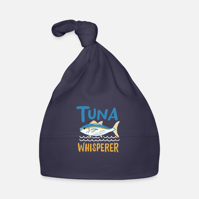 Pêche au thon - Bonnet bio Bébé - marine