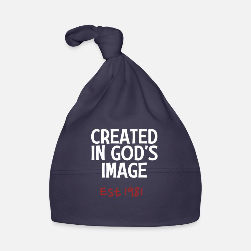 Created in God's Image Est 1981 Organic Baby Cap