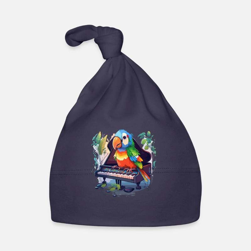 Parrot Pianist Organic Baby Cap