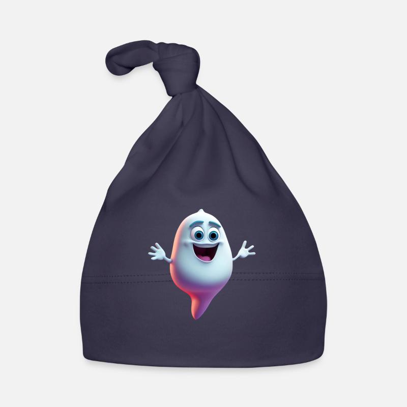 Friendly Ghost Organic Baby Cap