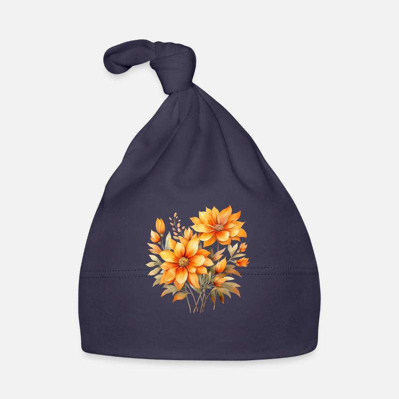 Blumen Baby Bio-Mütze