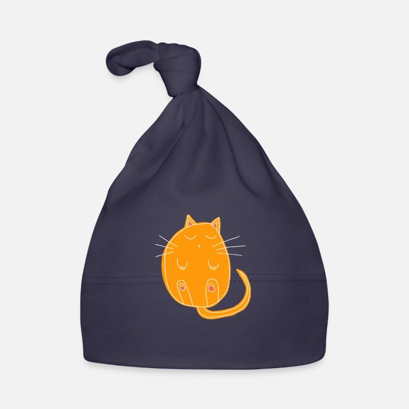 chat endormi Bonnet bio Bébé