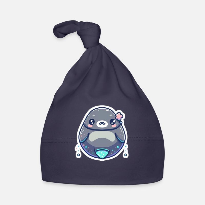 Amoureux des phoques Bonnet bio Bébé