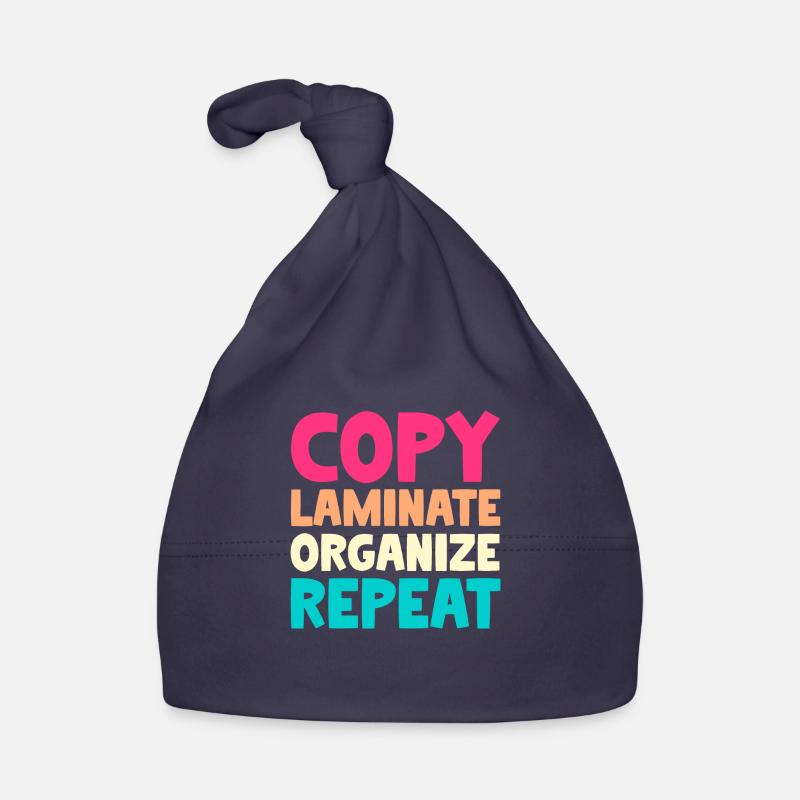 Copy Laminate Organize Repeat Baby Bio-Mütze