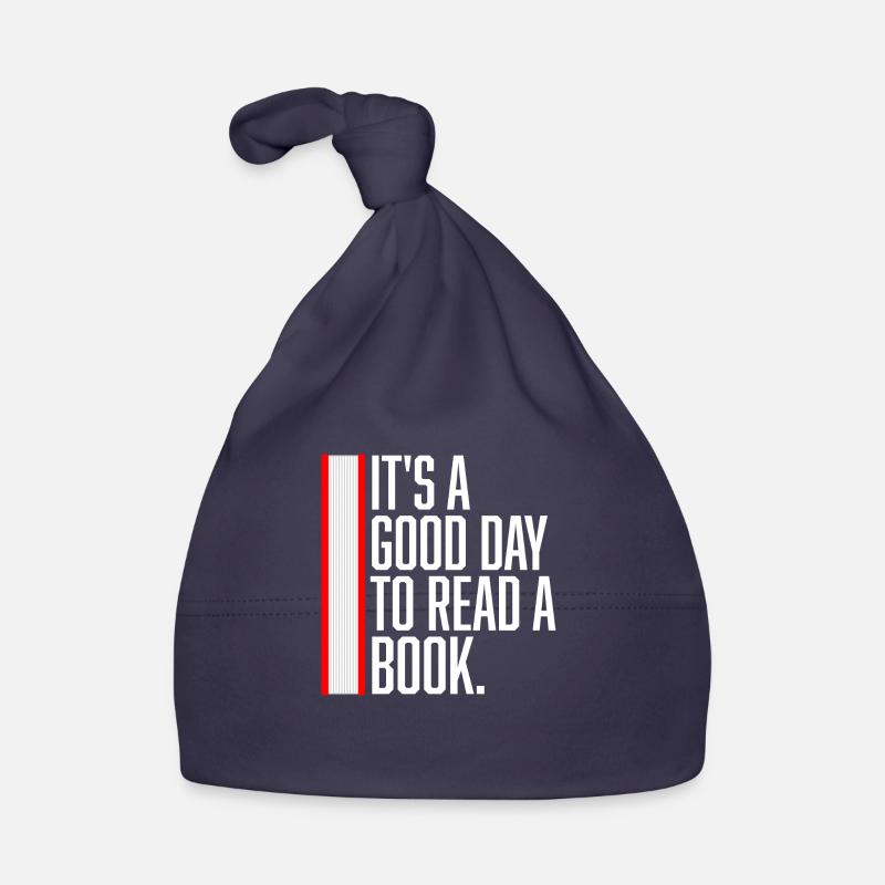 Es ist ein guter Tag, um ein Buch zu lesen Schule Lesen Liebe Baby Bio-Mütze