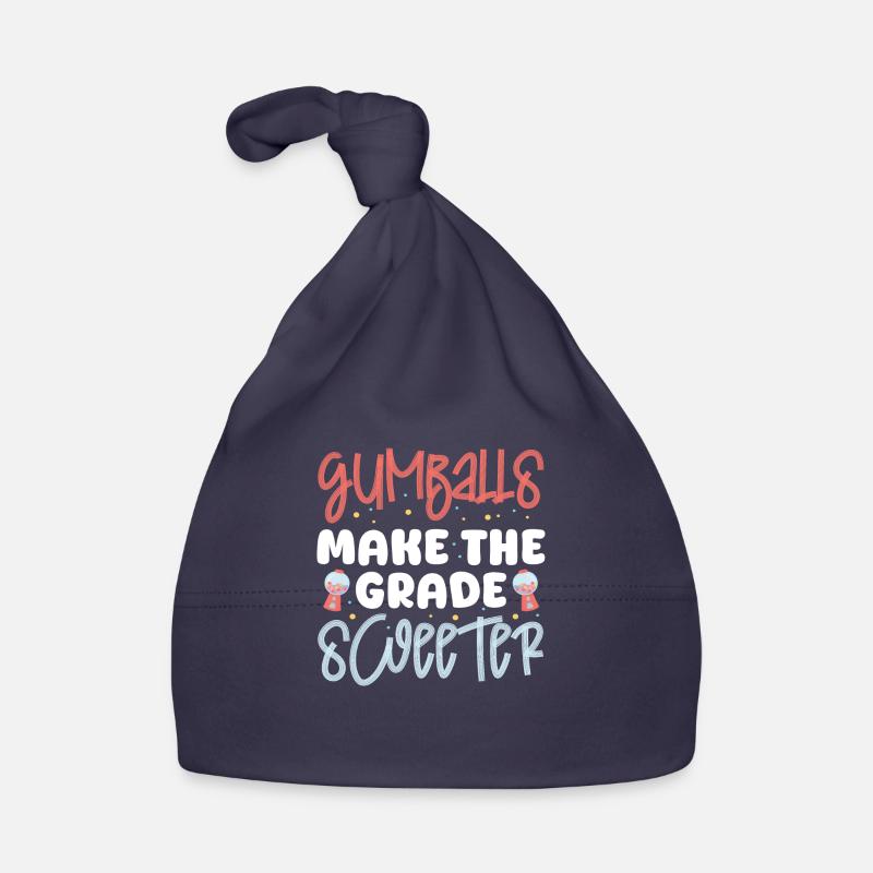 Les boules de gomme rendent le design de la note plus doux Bonnet bio Bébé