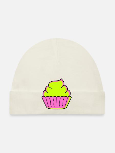 Cupcake - Bonnet bio Bébé - marine - Devant