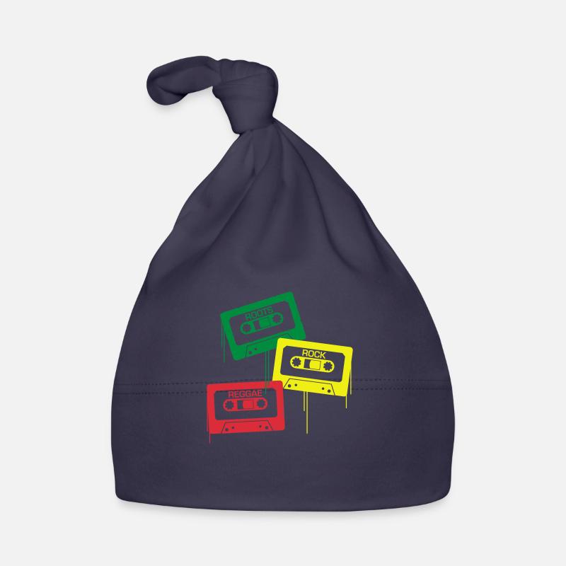 Roots, Rock, Reggae - Baby Bio-Mütze - Navy