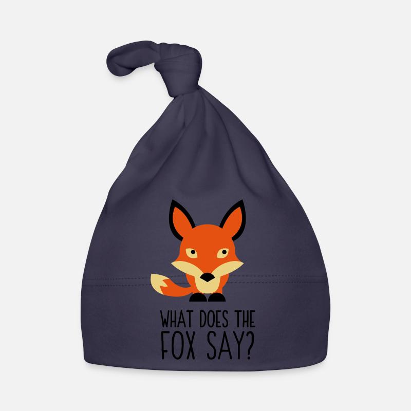 Qu est-ce que le renard dit? Bonnet bio Bébé