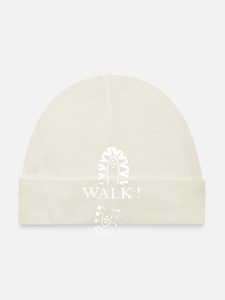 running shoe icon shoe print nature runner icon - Organic Baby Cap - navy - Front