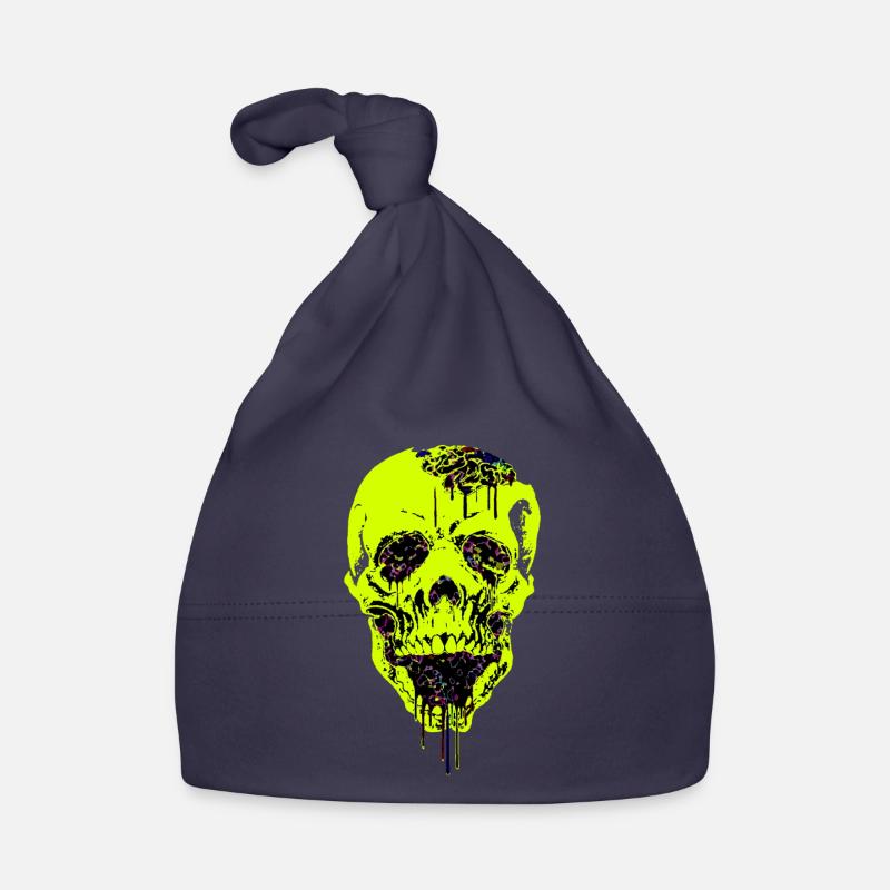 Neurowerveldeil Icône de crâne Bonnet bio Bébé
