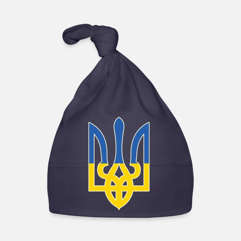 Symbole du drapeau de l’Ukraine - Drapeau de l’Ukraine Bonnet bio Bébé