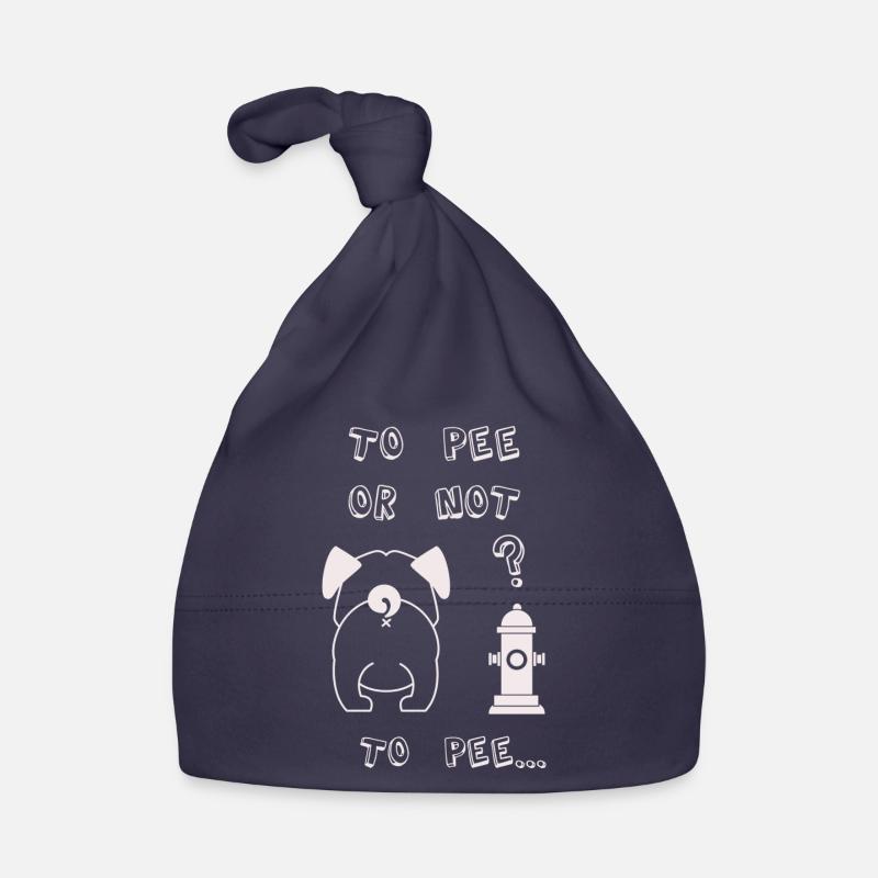 faire ou ne pas faire - Bonnet bio Bébé - marine