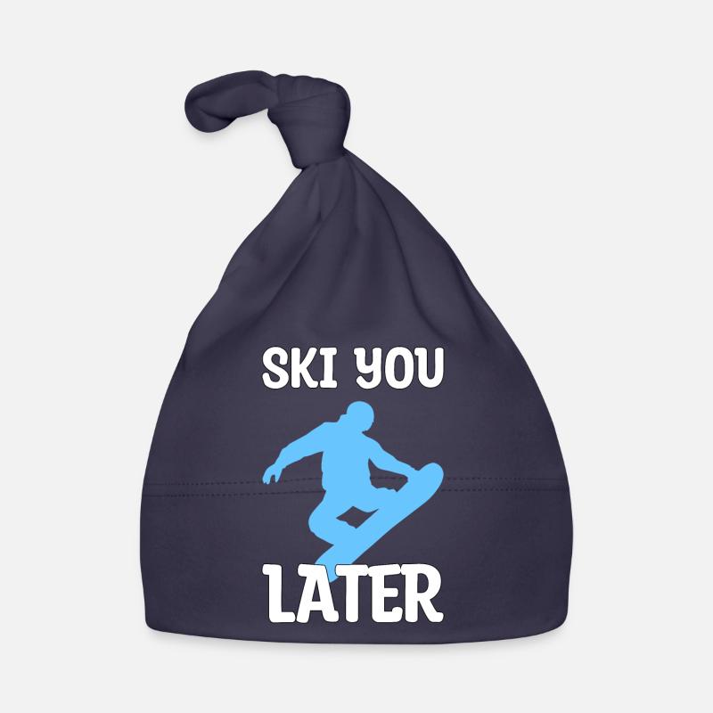 Ski you later gift Organic Baby Cap