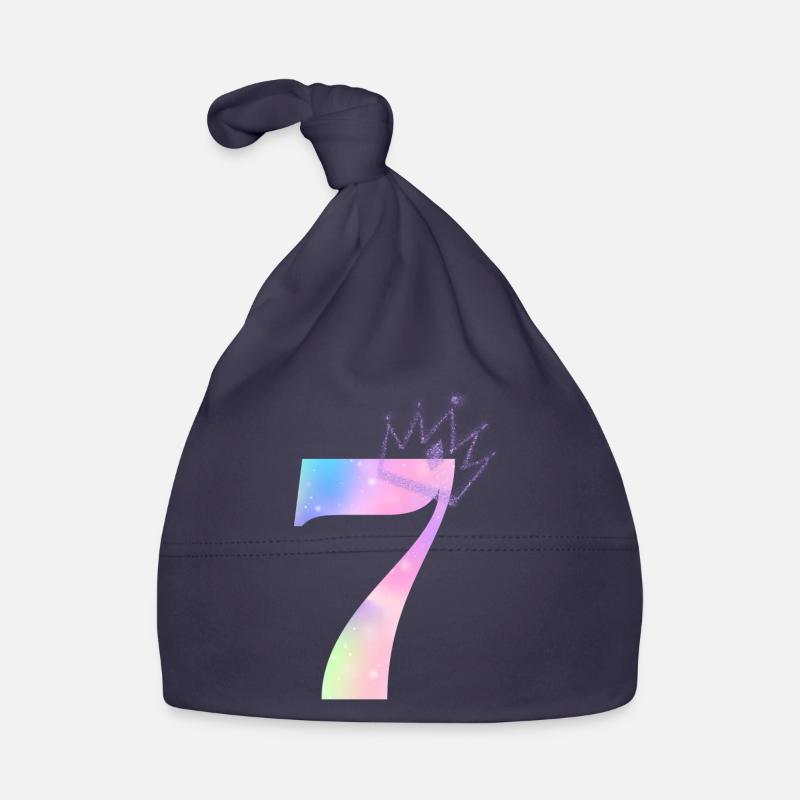 7th anniversary rainbow Organic Baby Cap