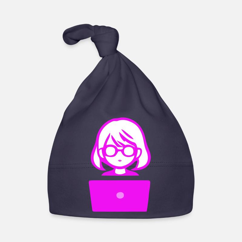 Femme avec un codeur de programmeur informatique Bonnet bio Bébé