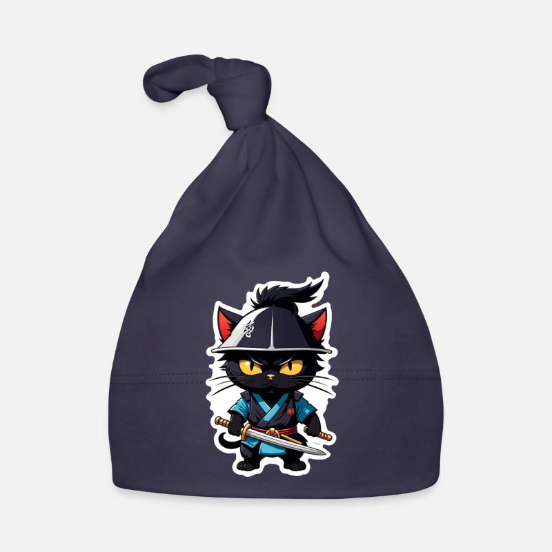 chat ninja - chaton samourai Bonnet bio Bébé