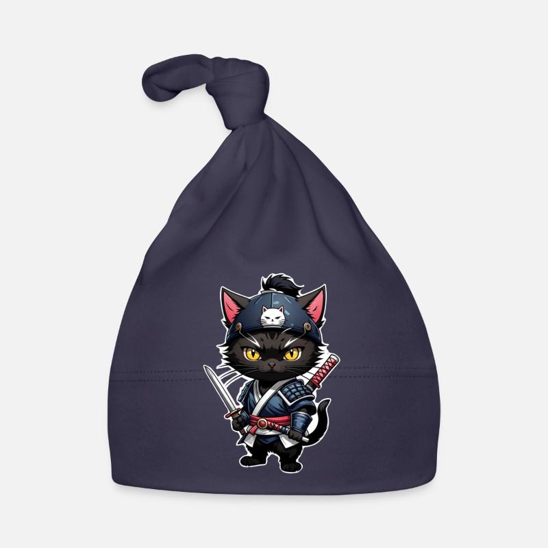 chat ninja - chaton samourai Bonnet bio Bébé