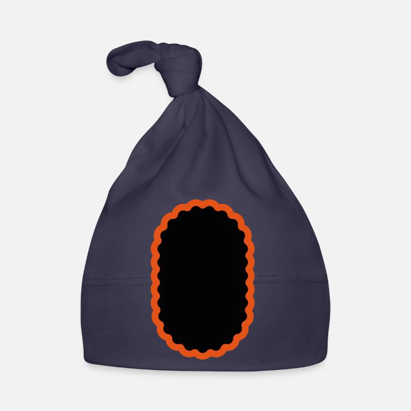 Patch vélo ovale, vélo patch vélo - Bonnet bio Bébé - marine