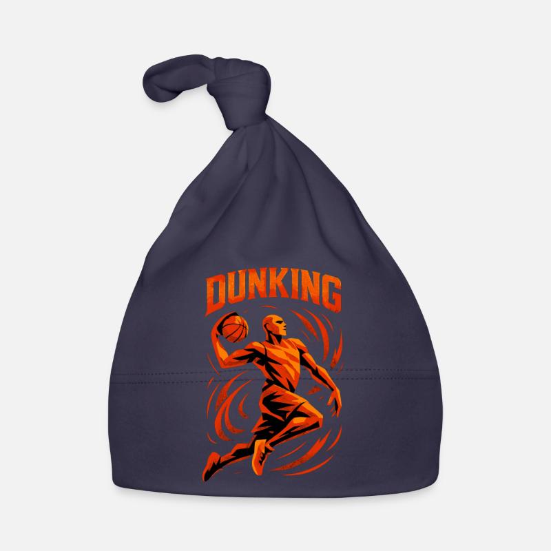 Basketball Dunk Throw Player Dunking Gift Organic Baby Cap
