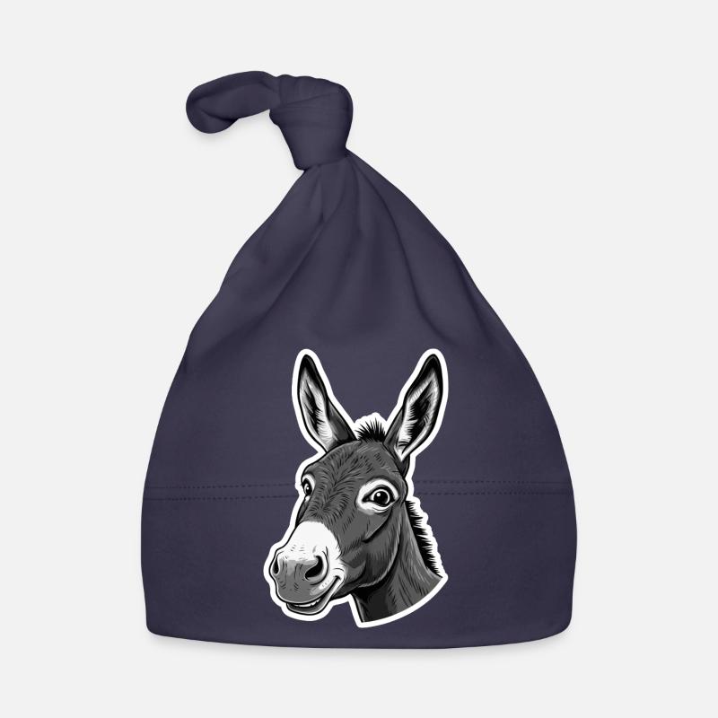 Curious Donkey – Charming & Funny Organic Baby Cap