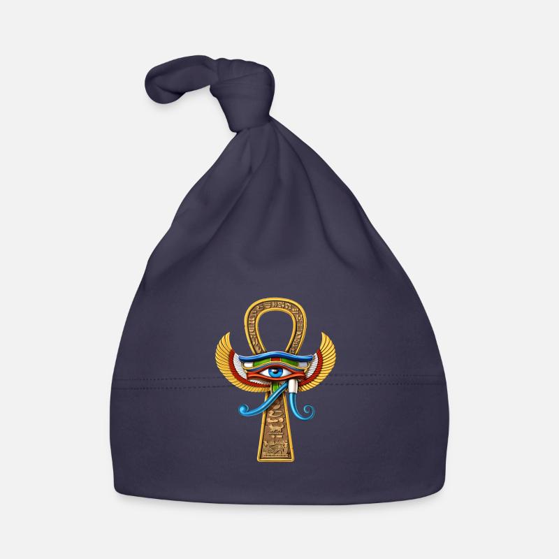 Oeil Egyptien D’Horus Ankh Bonnet bio Bébé