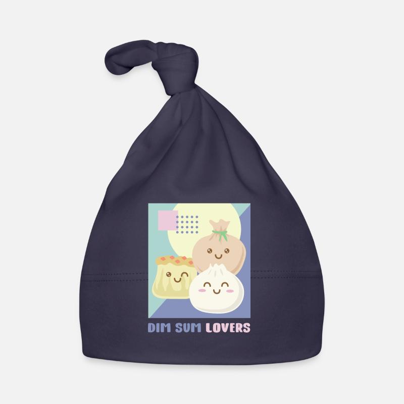 Dim Sum Lovers - Organic Baby Cap - navy