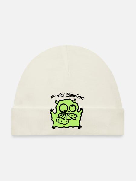 trop de légumes - Bonnet bio Bébé - marine - Devant